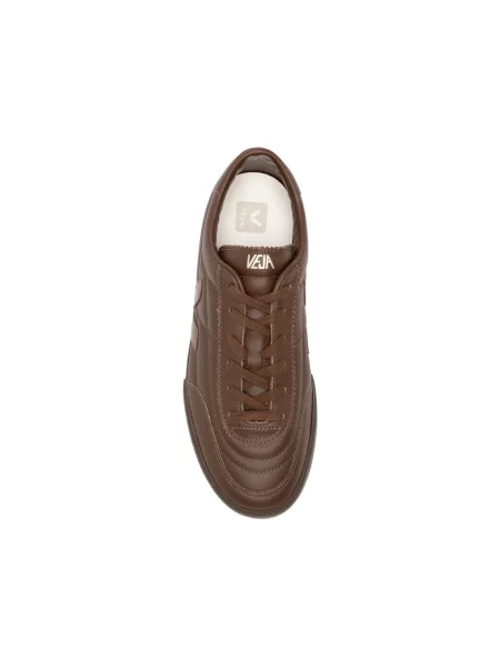 Sneakersy Veja skórzane brązowe