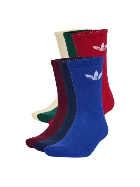 ADIDAS ORIGINALS Șosete Trefoil Cushion / albastru / bleumarin / verde închis / roșu / roșu bordeaux bej