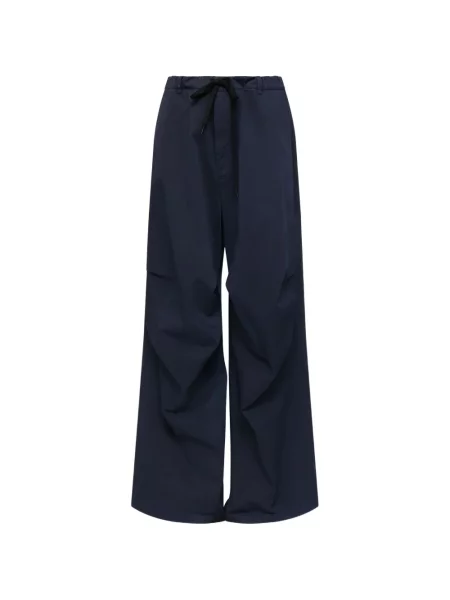 Pantaloni Mm6 Maison Margiela cu cordon albastru