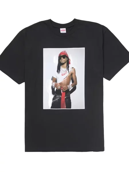 Tricou Supreme cu imagine negru