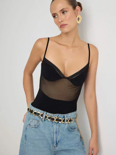 Trendyol Tricou body negru