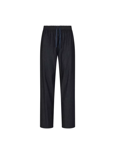 Spodnie Emporio Armani niebieskie