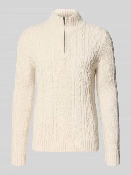 Sweter z dzianiny w kroju slim fit z dodatkiem wełny model JACOB' Superdry
