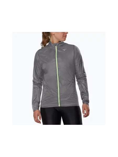 Бігова куртка Mizuno Aero сіра