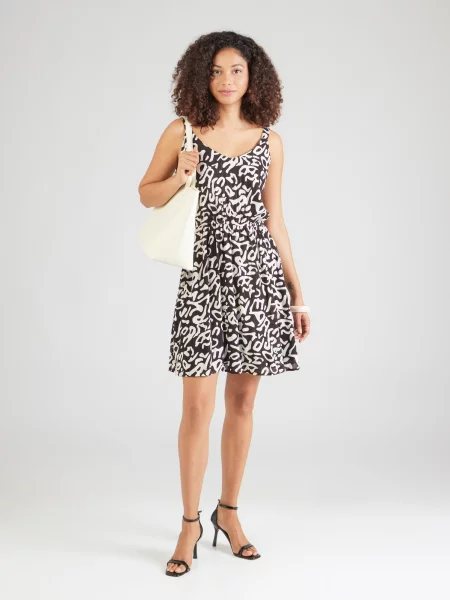 Hailys Rochie de vară ecru negru