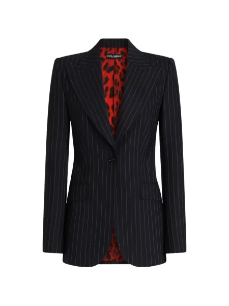 Geacă Dolce & Gabbana de lână albastru