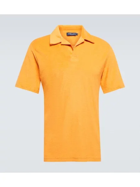 Polo Frescobol Carioca din material terry galben