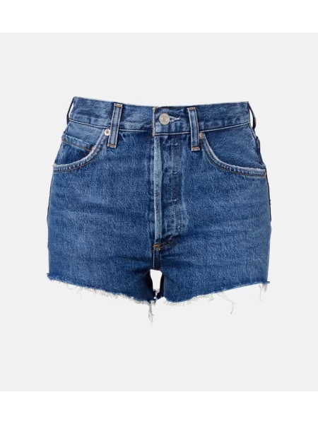 Szorty jeansowe Agolde niebieskie