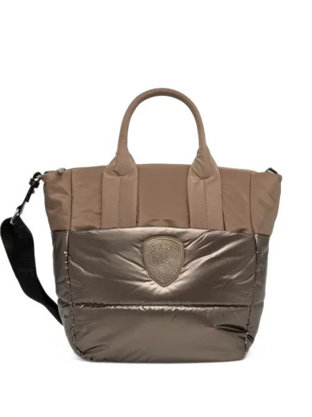 Matlasat geantă shopper Blauer cu autograf