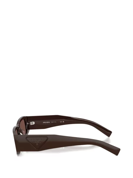 Ochelari de soare Prada Eyewear cu autograf maro