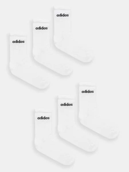 Skarpety Linear Crew Socks Cushioned 6 Pair Pack białe