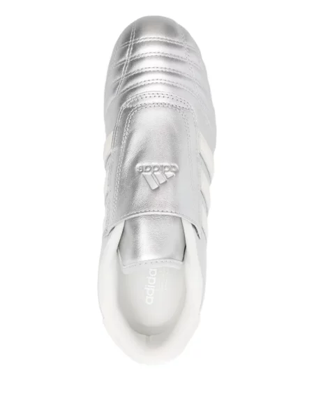 Sneakerși Adidas din piele cu dungi argintiu