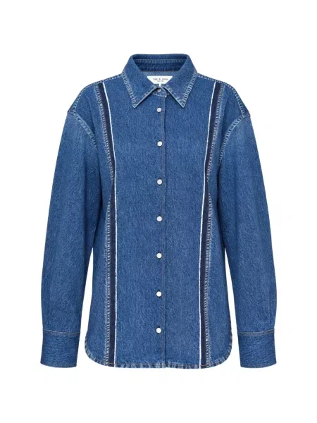 Cămașă de blugi Rag & Bone albastru