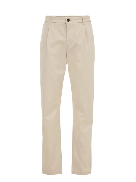 WE Fashion Chino kalhoty béžová