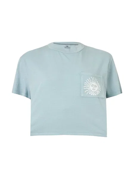 Volcom Tričko Pocket Dial modrá biela