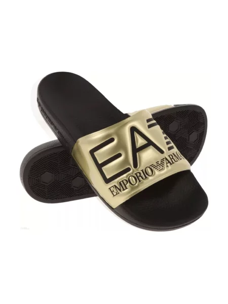 Klapki Emporio Armani Ea7 beżowe