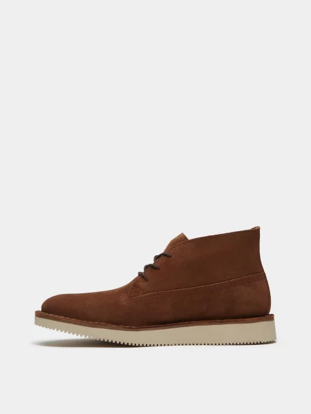 Замшевые ботинки Timberland коричневые
