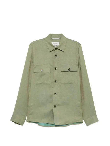 Geacă Jacob Cohën cu model herringbone verde
