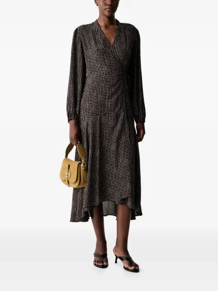 Rochie midi Marc O'polo cu buline maro