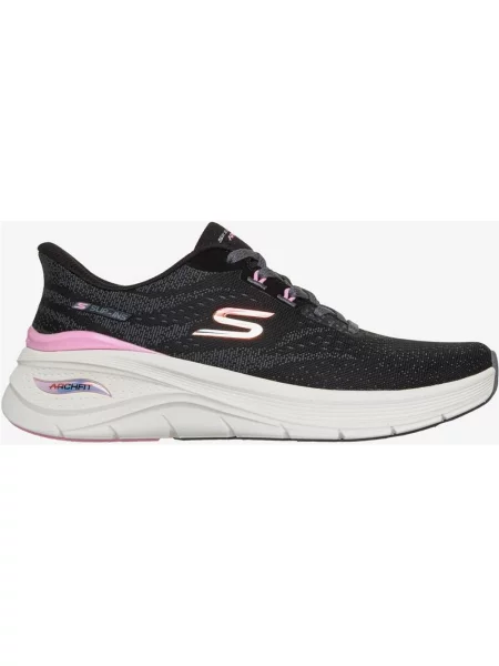 Buty do biegania Skechers Slip-Ins Arch Fit szary różowy 36 czarny