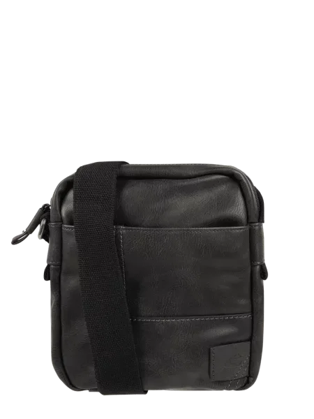 Torba na ramię z imitacji skóry Camel Active czarna