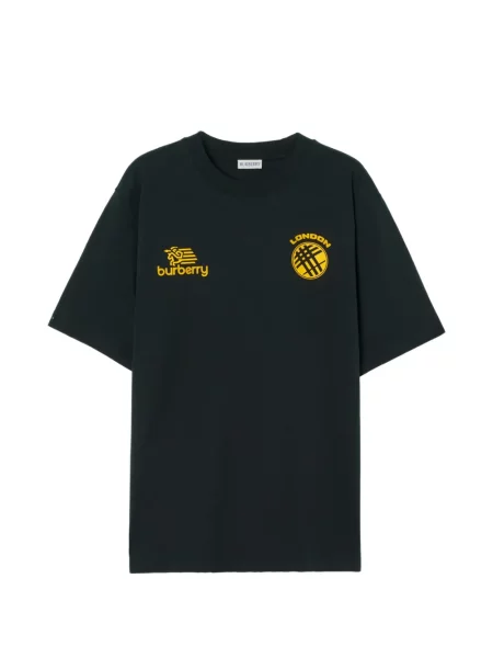Tricou Burberry cu autograf albastru