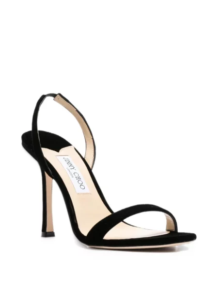 Кадифени сандали Jimmy Choo черно