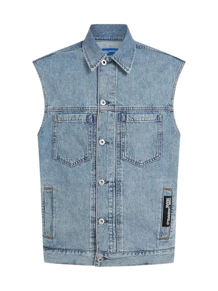 KARL LAGERFELD JEANS Vestă denim albastru