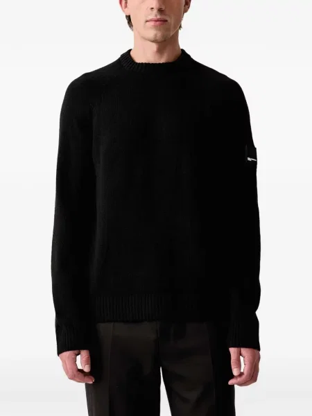 Sweter Karl Lagerfeld Jeans z logo czarny