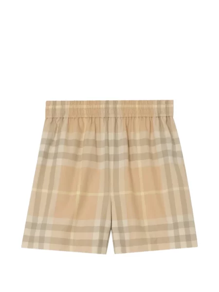 Pantaloni scurți Burberry în carouri din țesătură twill