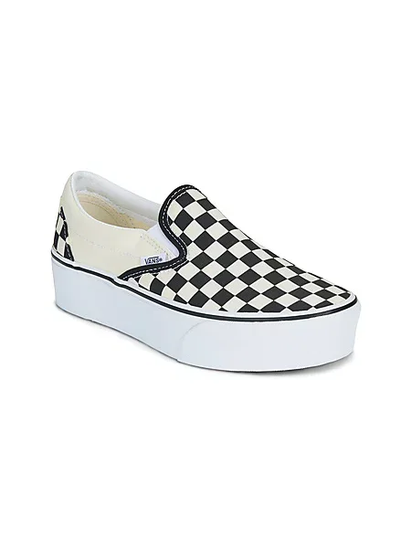 Slip on klasične hlačke slip Vans črna