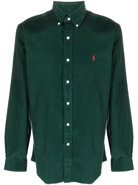 Polo Polo Ralph Lauren με κέντημα κοτλέ πράσινο