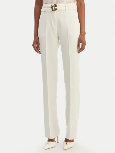 Marella Pantaloni chino Elica Écru