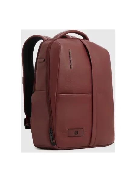 Torba na laptopa Piquadro skórzana brązowa