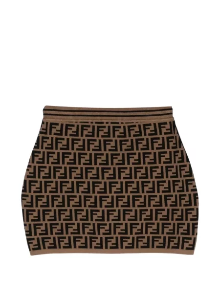 Spódnica dziecięca Fendi brązowa