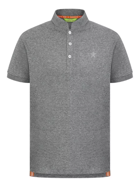 Tricou polo Shanghai Tang gri