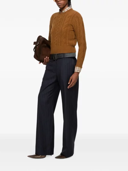 Pulover Acne Studios din cașmir maro