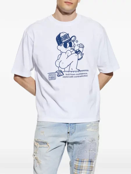 Tricou Dsquared2 cu imagine alb