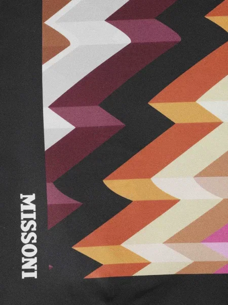Fular Missoni cu imagine negru