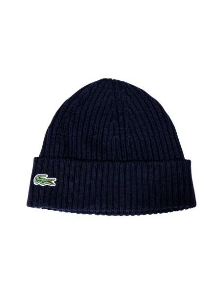 Czapka zimowa Lacoste navy blue niebieska