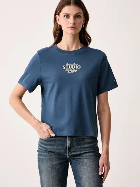 Tommy Hilfiger tricou pentru femei din albastru