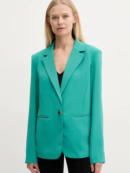 Fracomina sacou un singur rand de neted turcoaz