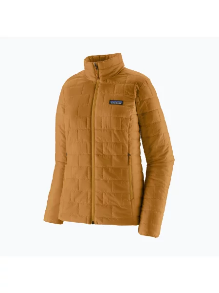 Geacă izolată pentru femei Patagonia Nano Puff smolder talon gold auriu
