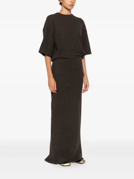Rochie mini Darkpark scurtă de costum maro