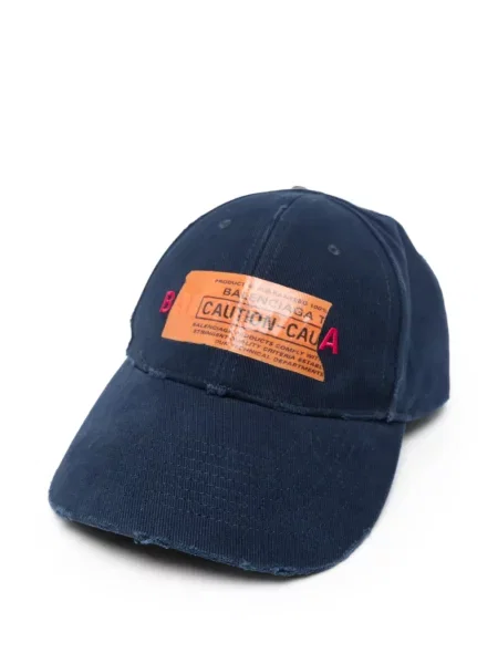 Viseltes hatású baseball sapka Balenciaga kék