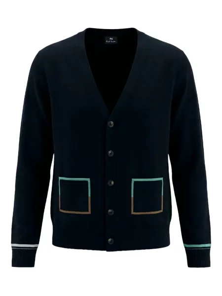 Cardigan Ps Paul Smith cu decolteu în V negru