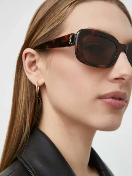 Saint Laurent ochelari de soare maro
