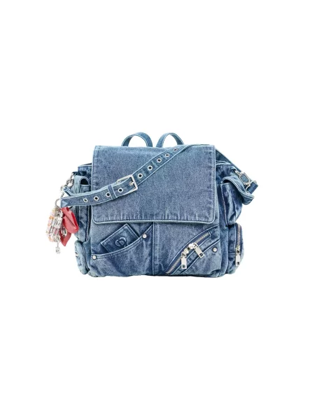 Desigual Batoh denim modrá