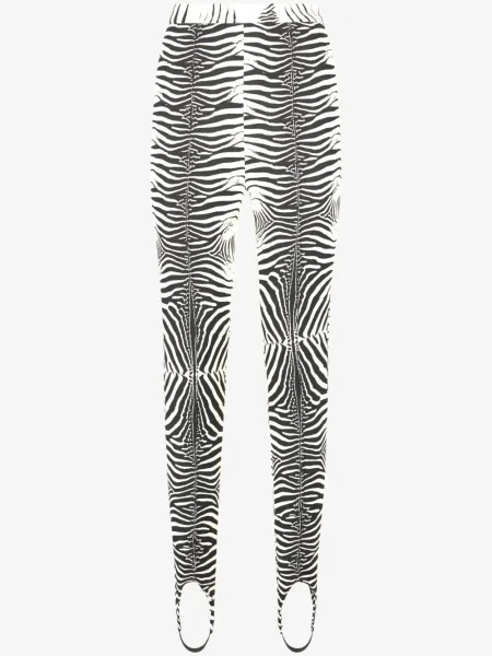 Клинове Roberto Cavalli с принт с принт зебра бяло