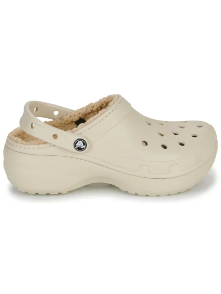 Platform talpú klasszikus félcipő Crocs bézs
